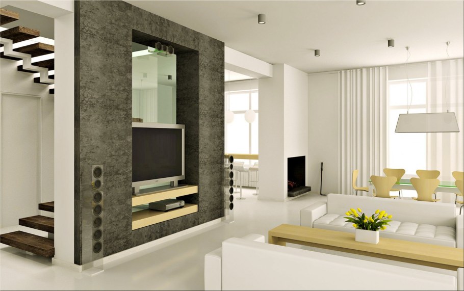 Современный интерьер гостиной