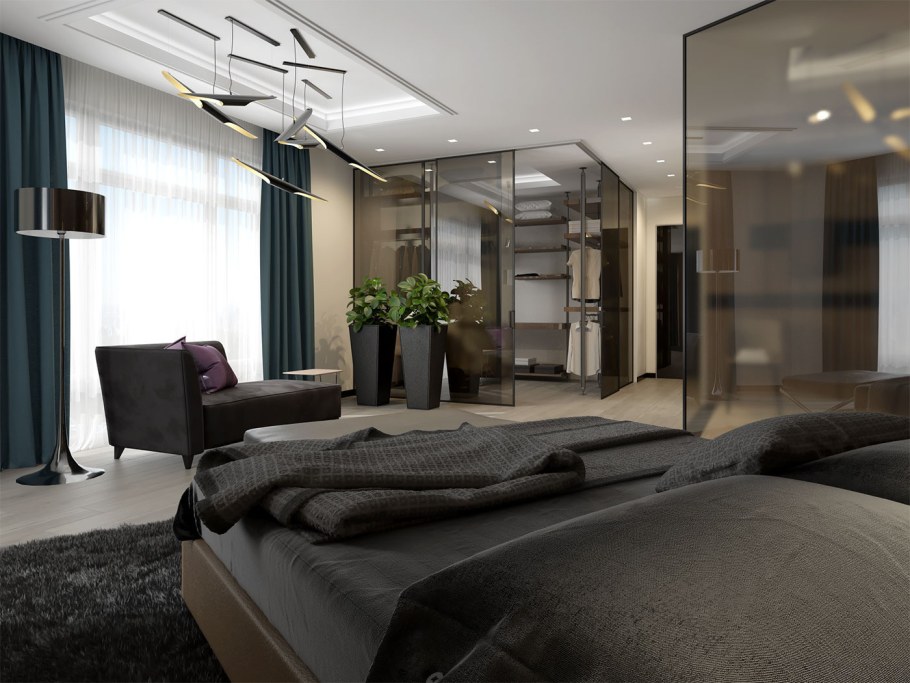 Мужская спальня Минимализм