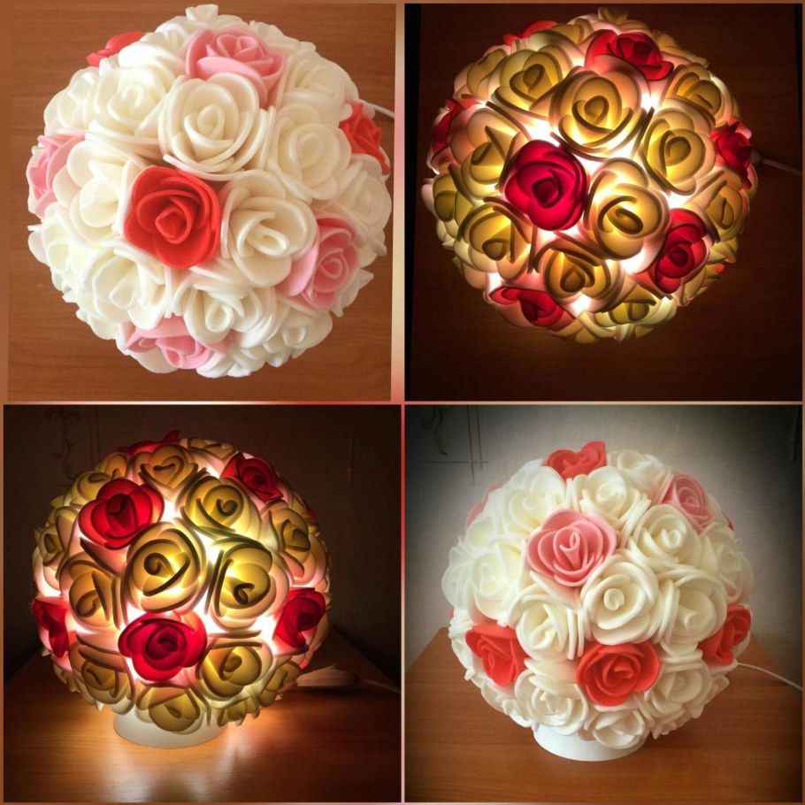 Светильник в виде розы