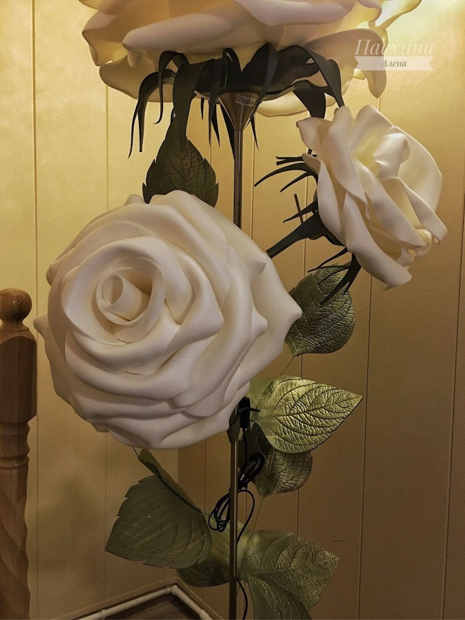 МК ростовая роза из изолона