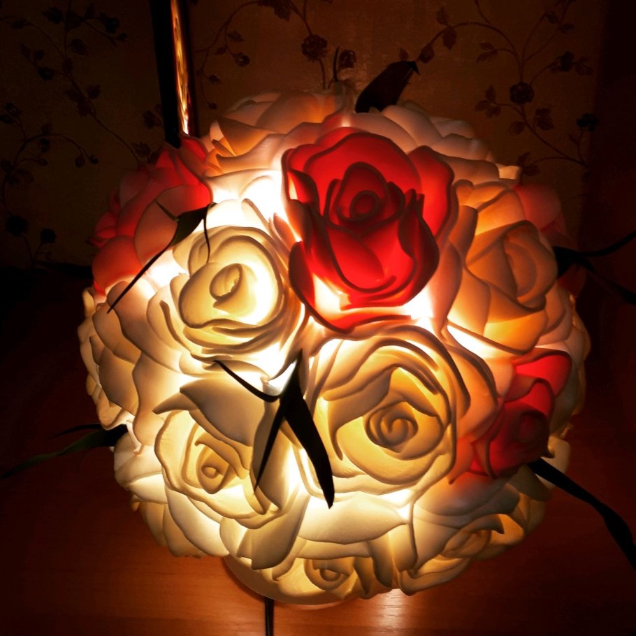 Светильник роза из изолона мастер класс