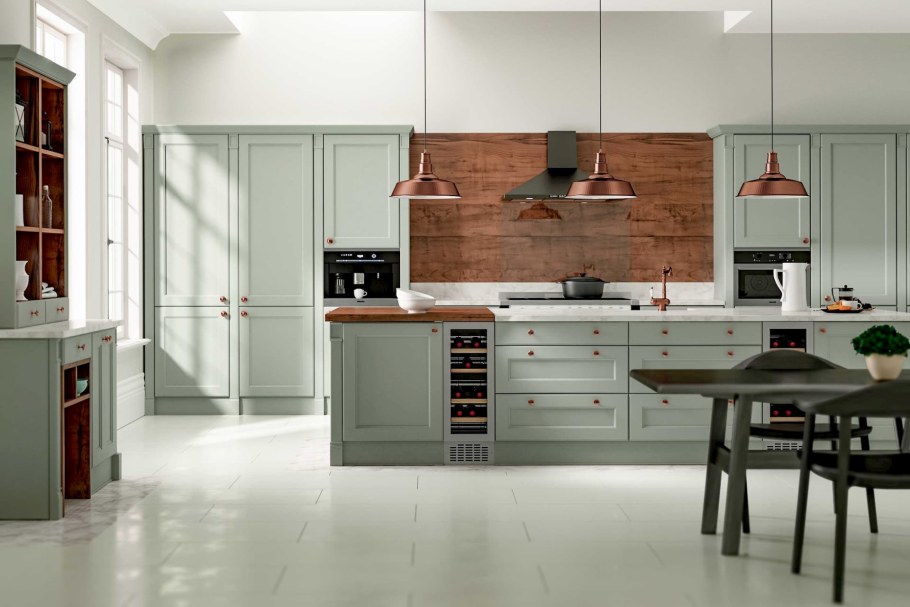 Кухонный гарнитур оранжевый