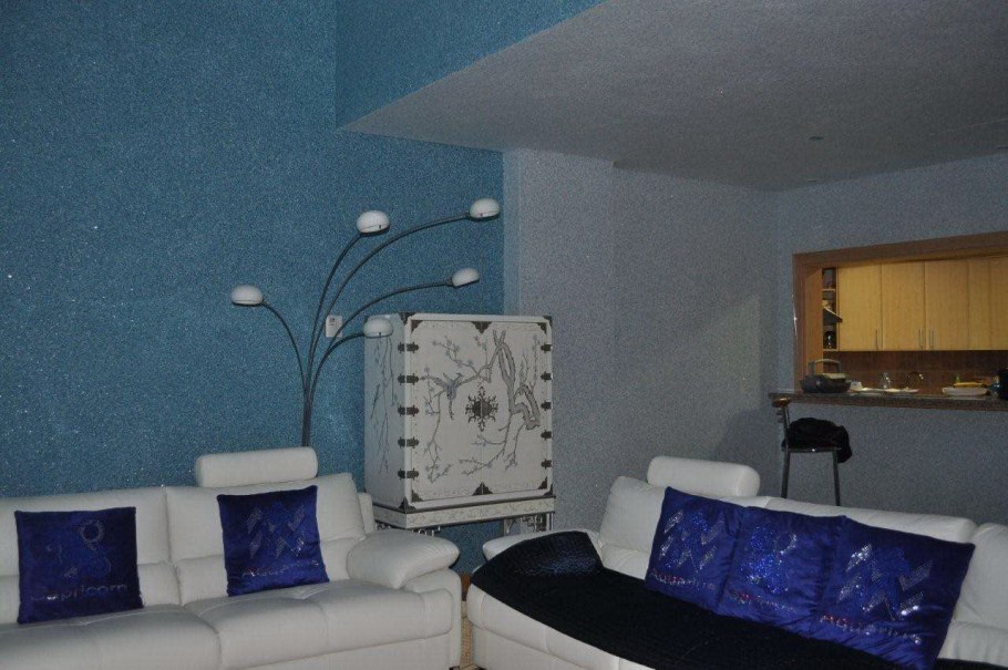 Жидкие обои в интерьере