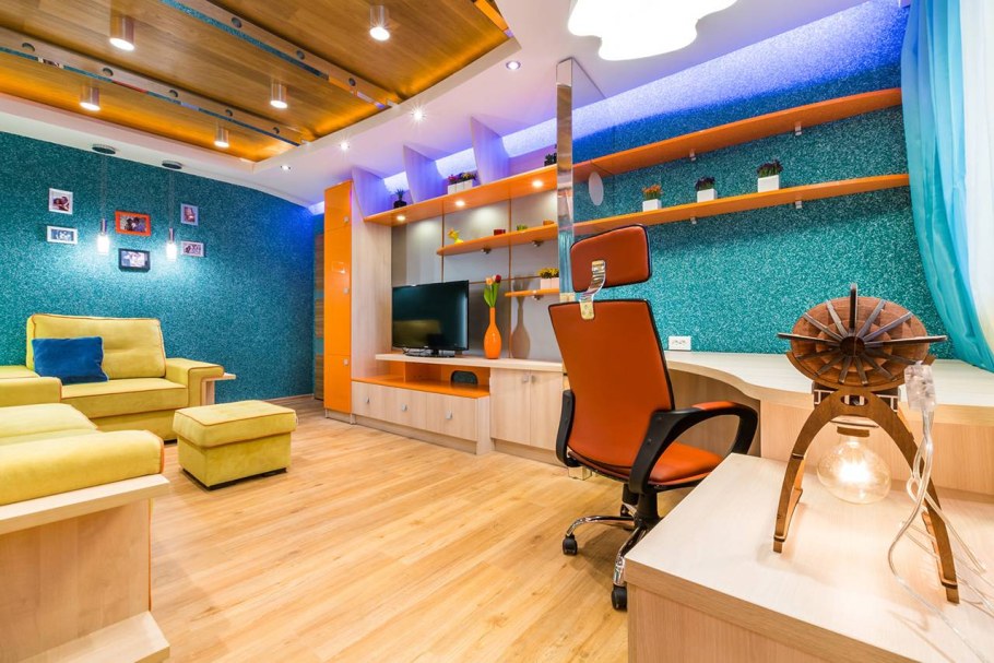 Шёлковая штукатурка в интерьере