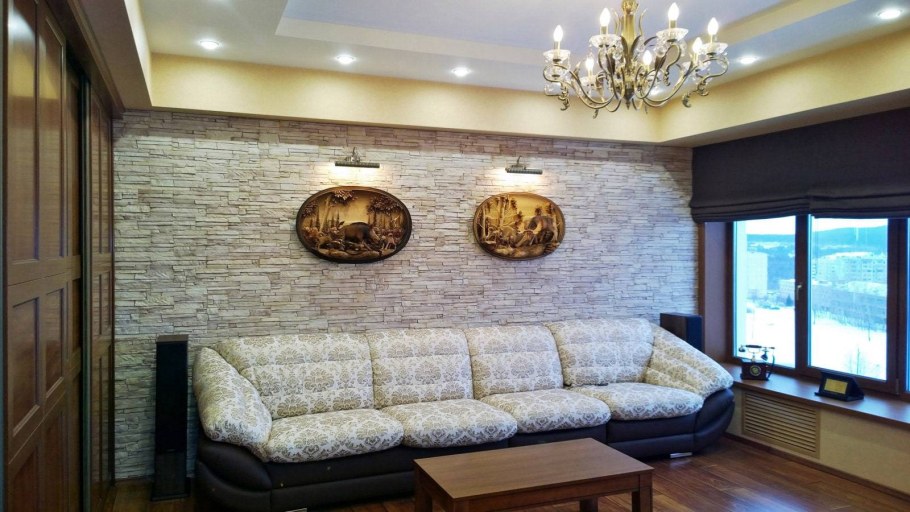 Декор стен жидкими обоями