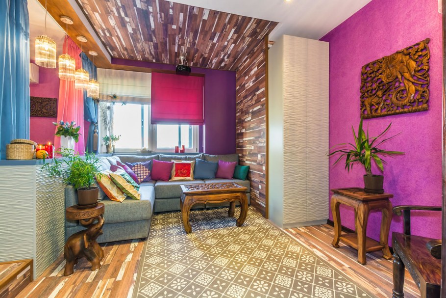 Силк Пластер в интерьере