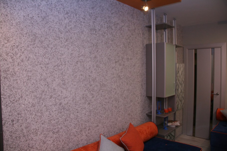 Жидкие обои в интерьере