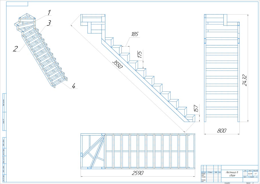 Крепление пожарной стремянки