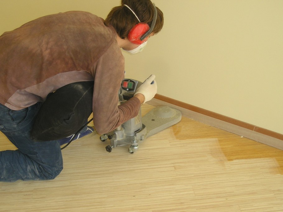 Шлифование паркета