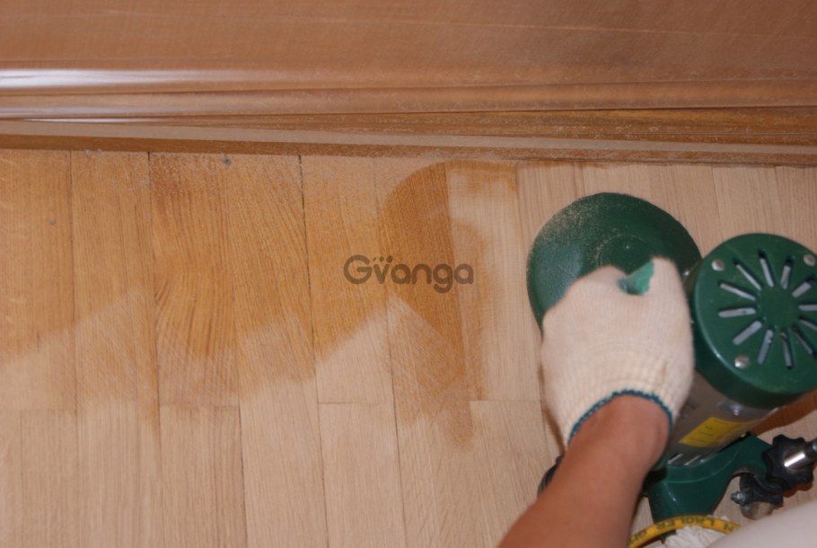 Шлифование паркета