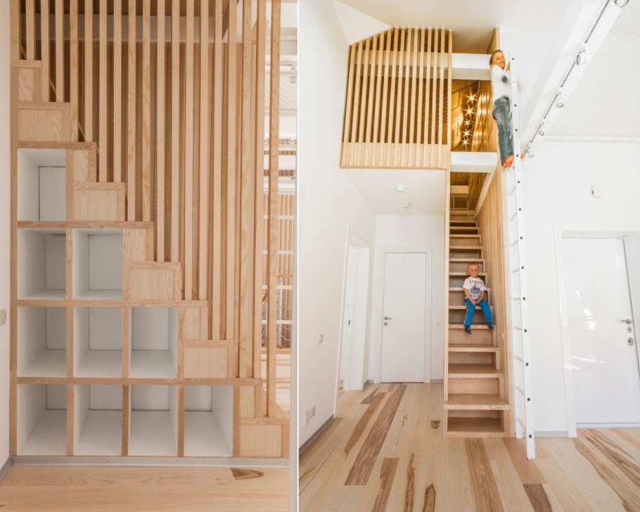 Шкафчики под лестницей