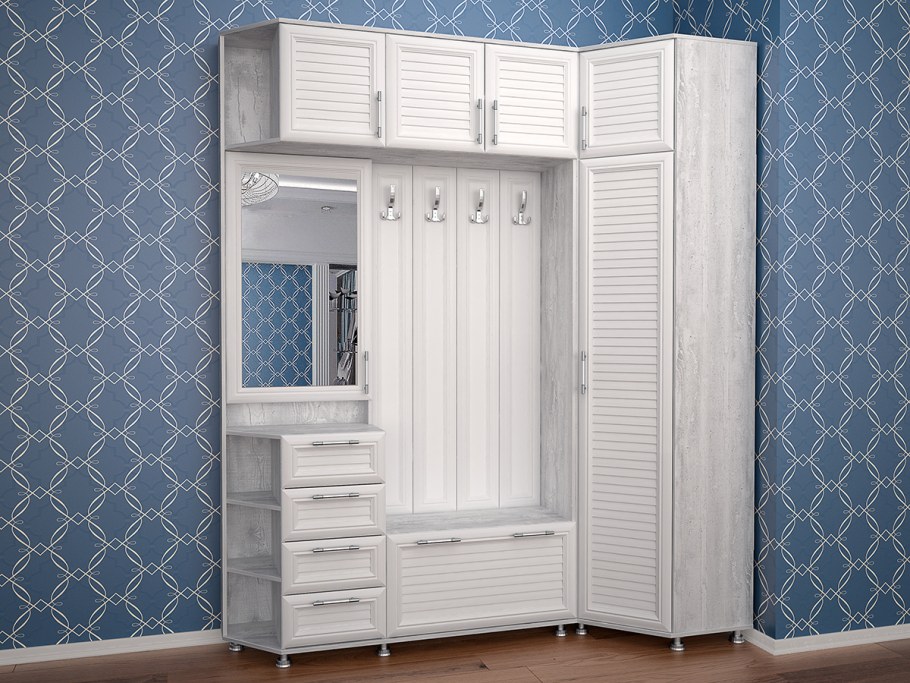 Прихожая с каретной стяжкой Стэлла 32кр BMS