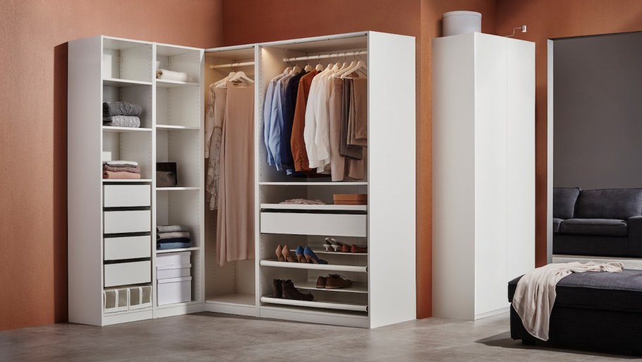 Гардеробная комната икеа ПАКС