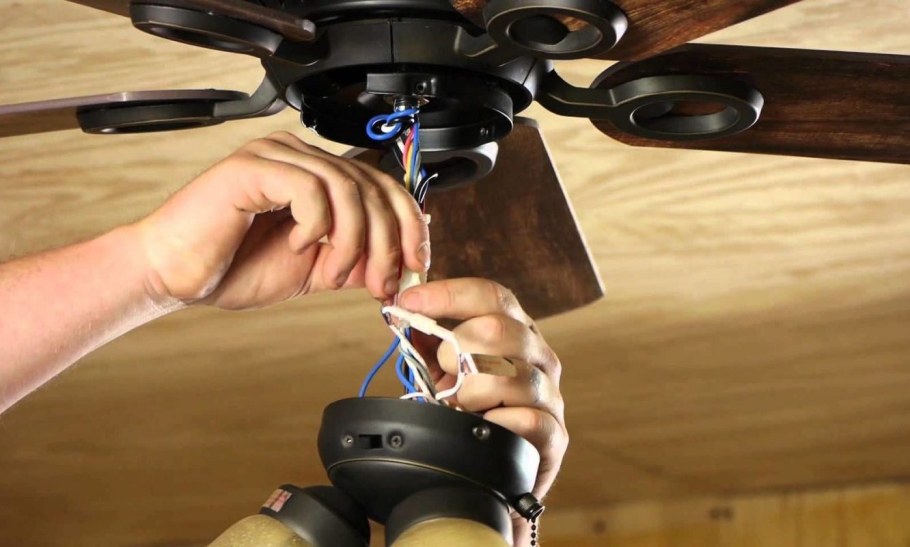 Монтаж люстры