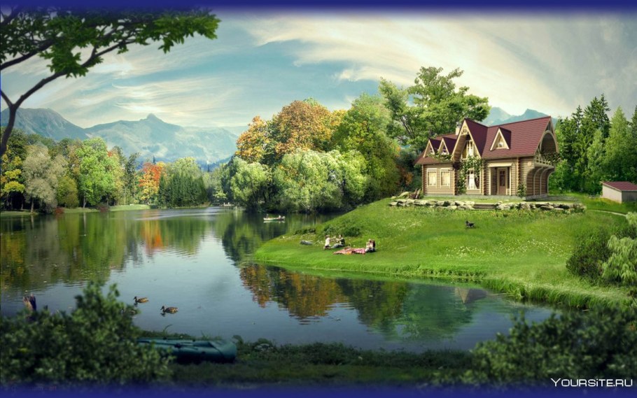 Пейзаж с домом