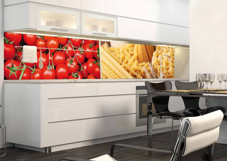 Кухонные стеновые панели на стенах