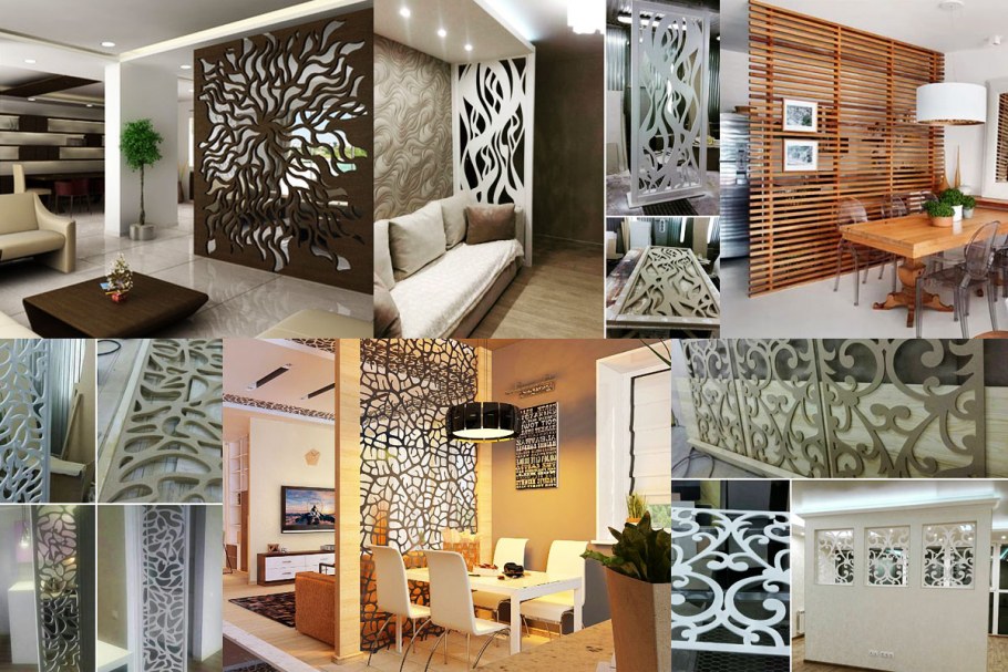 Необычные перегородки для зонирования