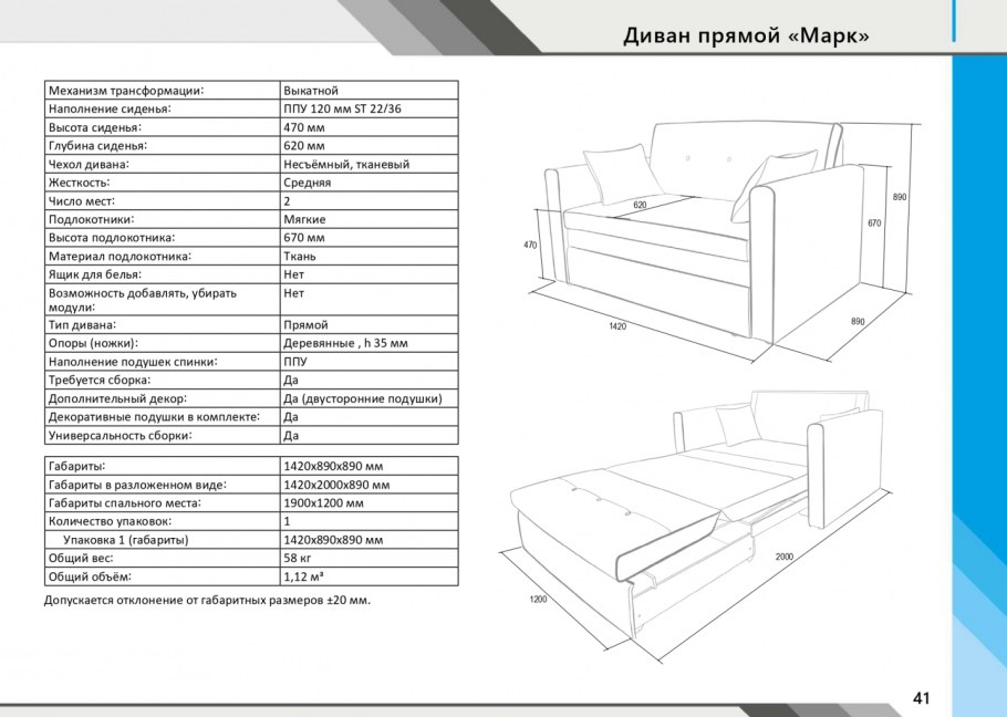 Диван ikea габариты