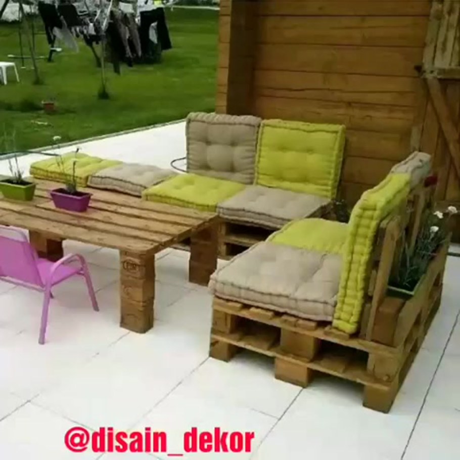 Садовая мебель из паллетов и поддонов