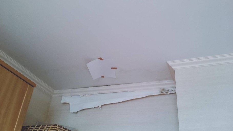 Протечка на гипсокартоне