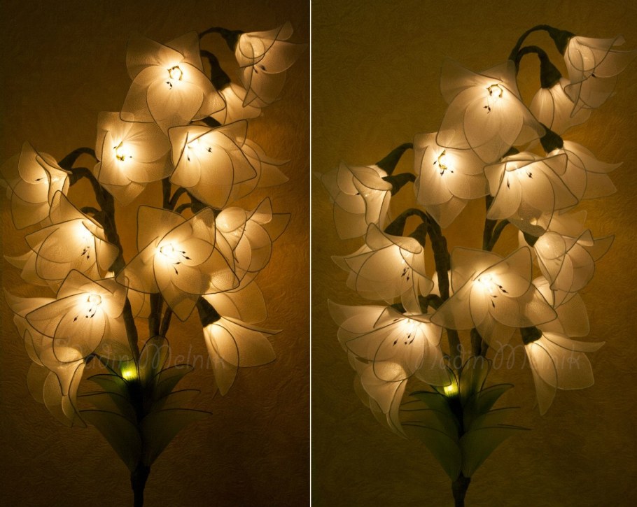Светильники для стен в виде цветов