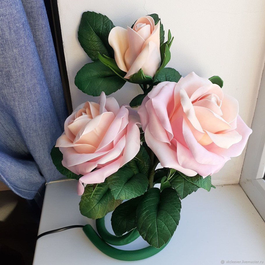 Светильники цветы ручной работы