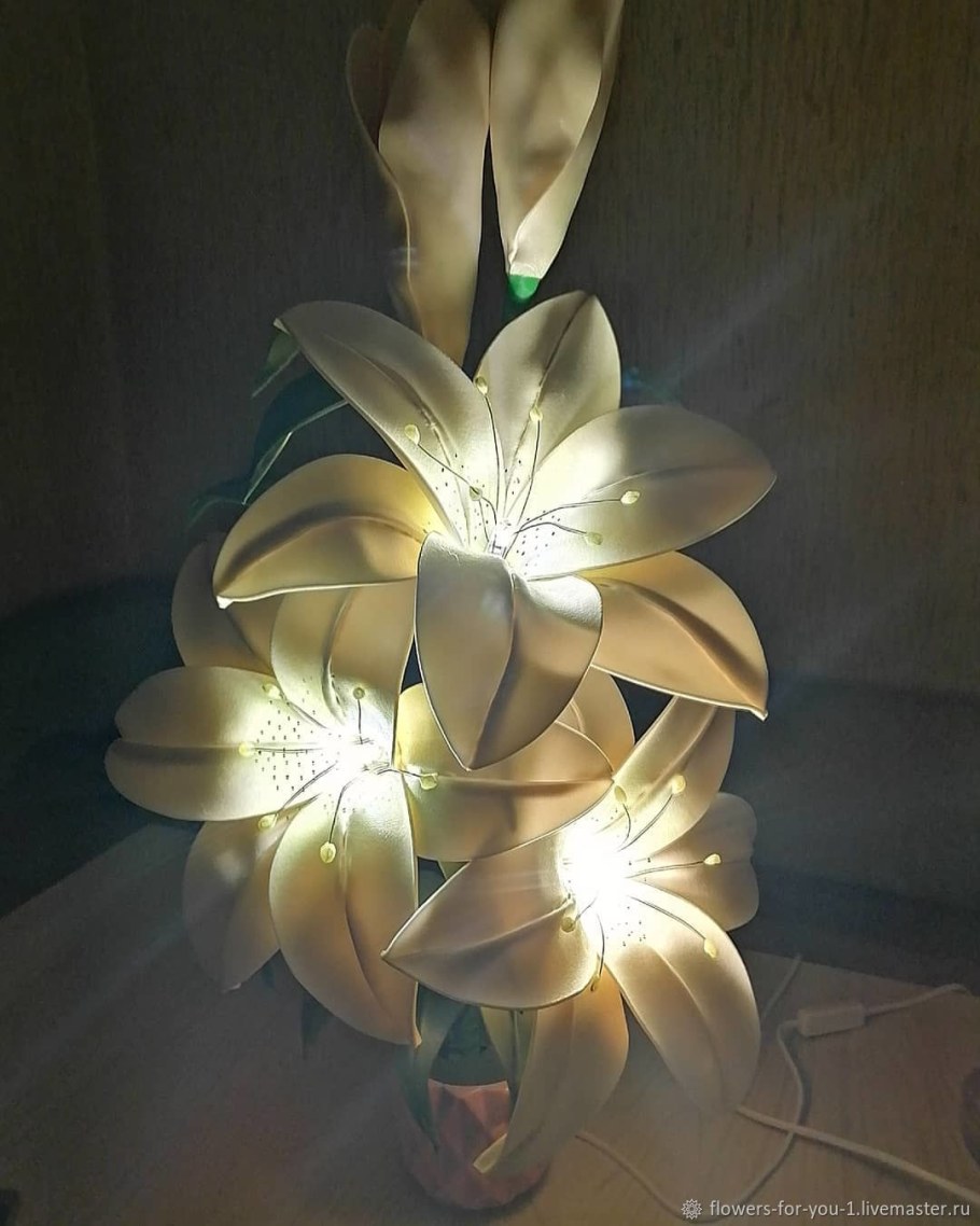 Светильники в форме цветов