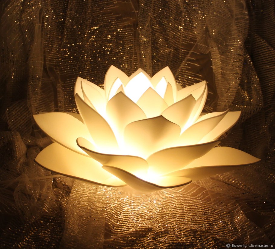 Светильник Лотос белый - ITL/116