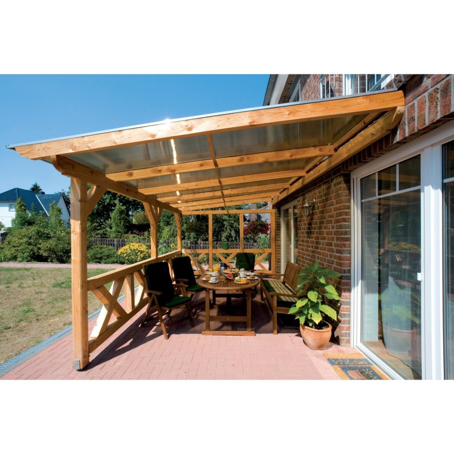 Простой навес на даче