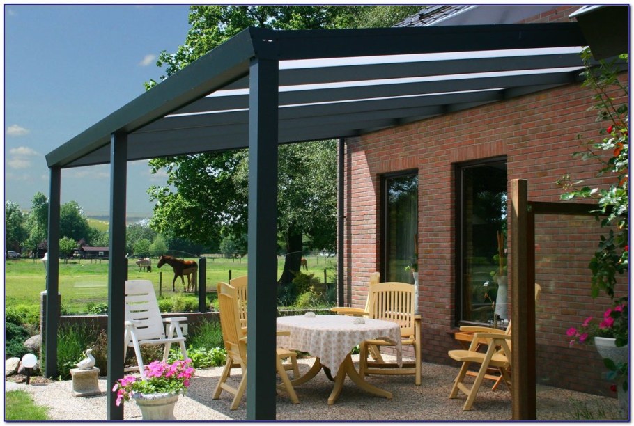 Навес на даче своими руками