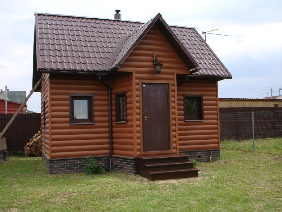 Внешняя отделка дачного домика