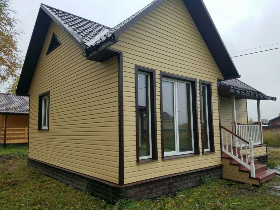 Домики Отделанные сайдингом