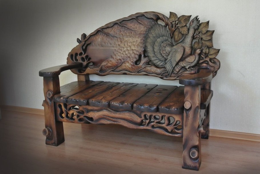 Пётр Носиков резьба по дереву лавки