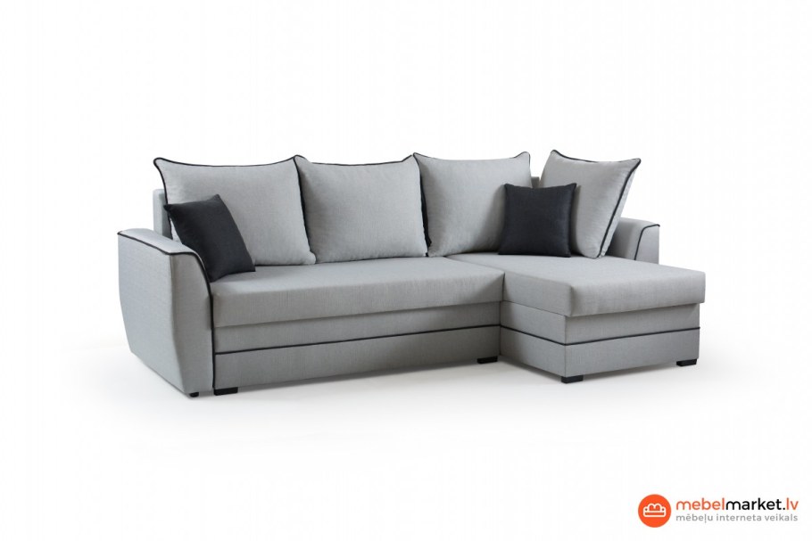 Диван серый угловой Размеры