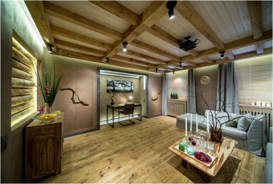 Коттедж ночью