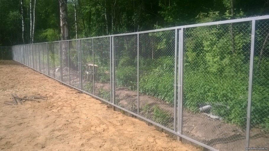Забор из сетки