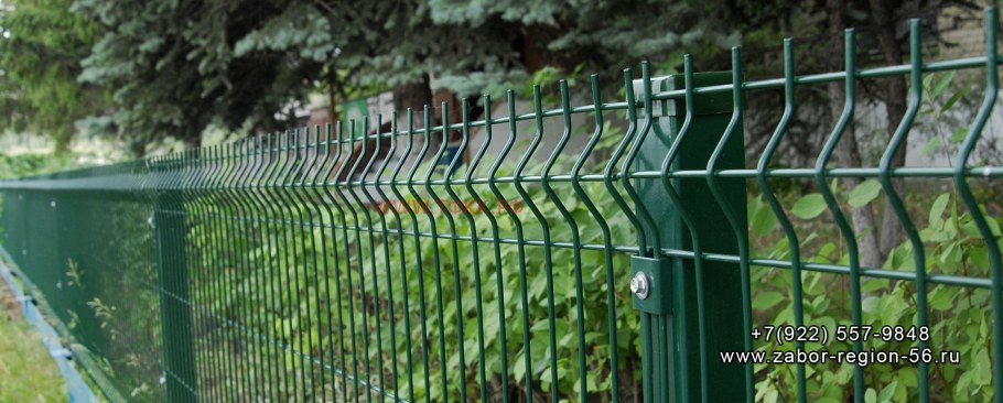 Забор Гиттер с поликарбонатом