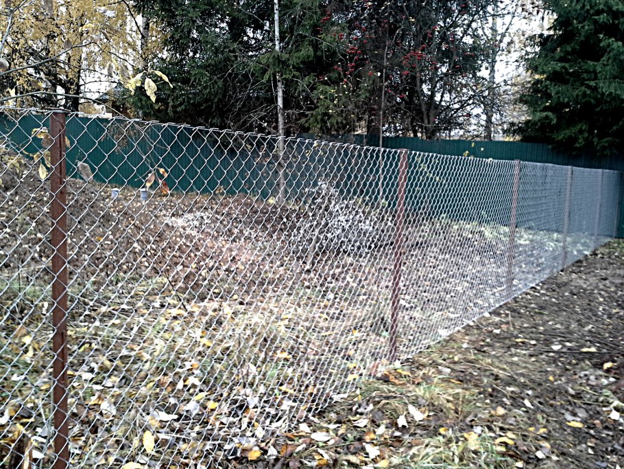 Секции забора из рабицы 1.5*3м