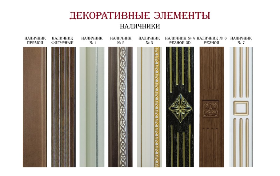 Декоративные наличники на двери