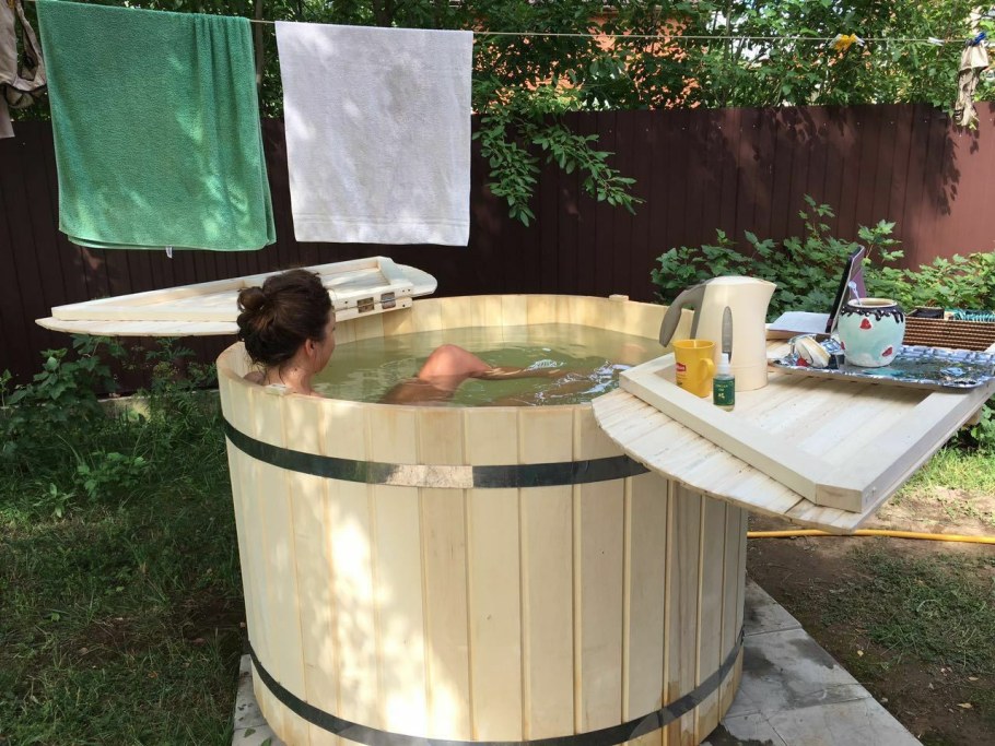 Баня на дачу с купелью