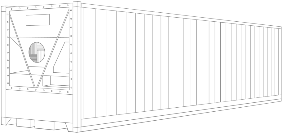 Блок-бокс дизельной электростанции ДЭС-1000 схема