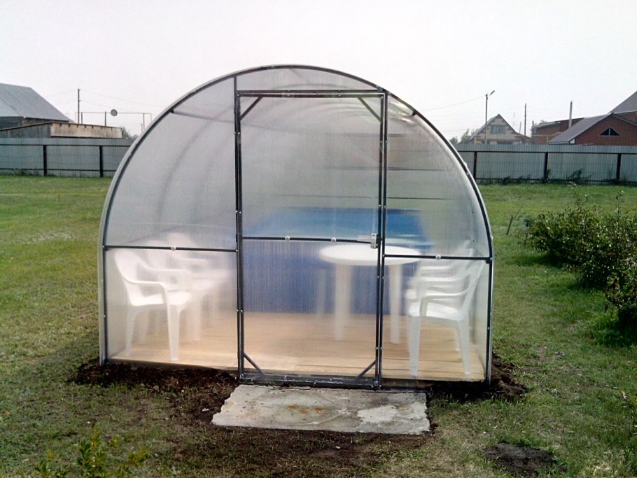 Теплицы для круглых бассейнов