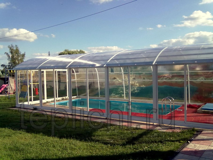 Павильон из поликарбоната для Азуро бассейн