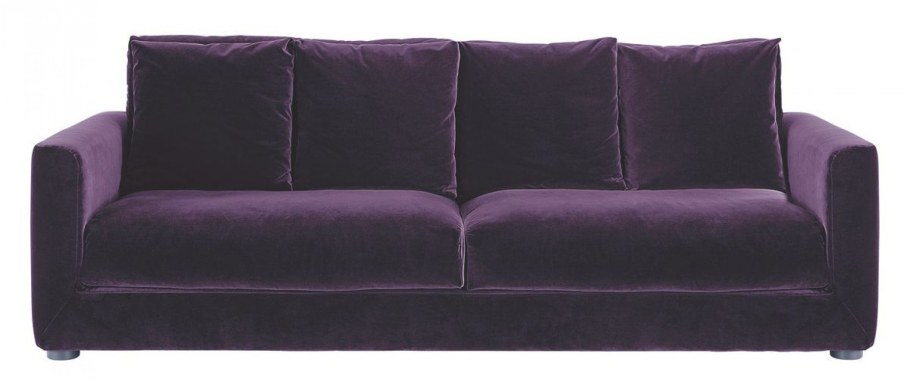 Диван из бархата