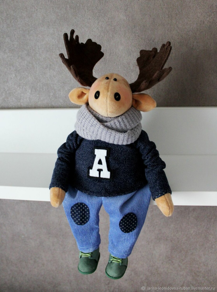 Валяние Лось Тедди