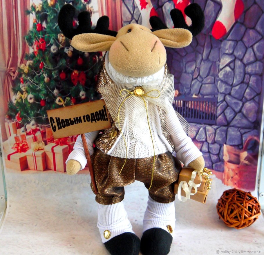 Лосики новогодние Тильда