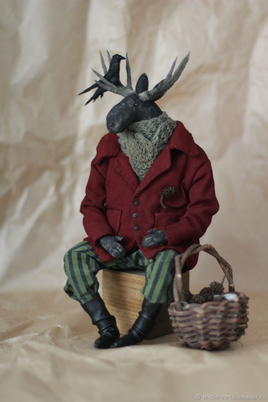 Игрушка ручной работы Лось