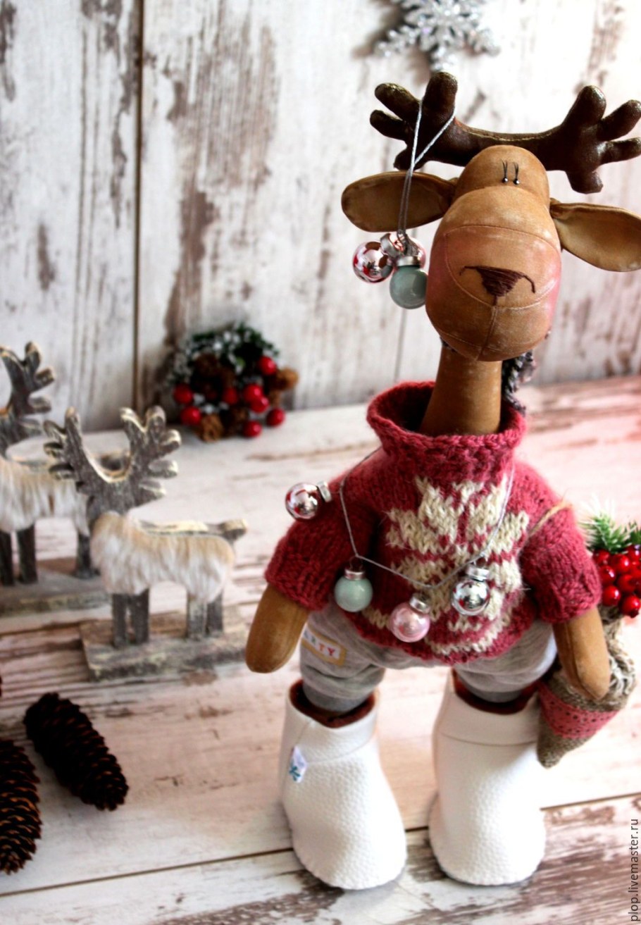 Кукла Тильда Рождественский олень выкройка