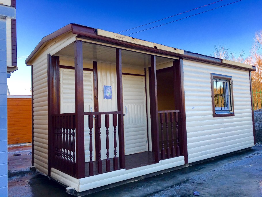 Хозблок с дровником 6x2