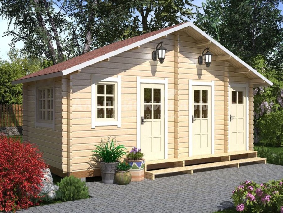 Бытовка с крыльцом